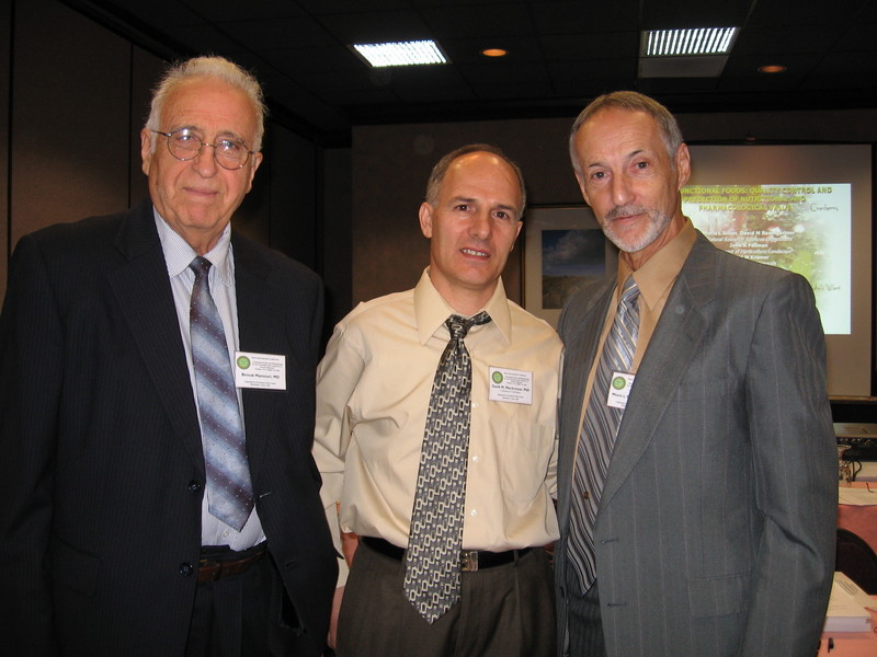 From Left: Beiouk Mansouri PhD, Danik Martirosyan PhD (Chairman of Conference), Prof. Moris Silber MD From Left: Beiouk Mansouri PhD, Danik Martirosyan PhD (Chairman of Conference), Prof. Moris Silber MD